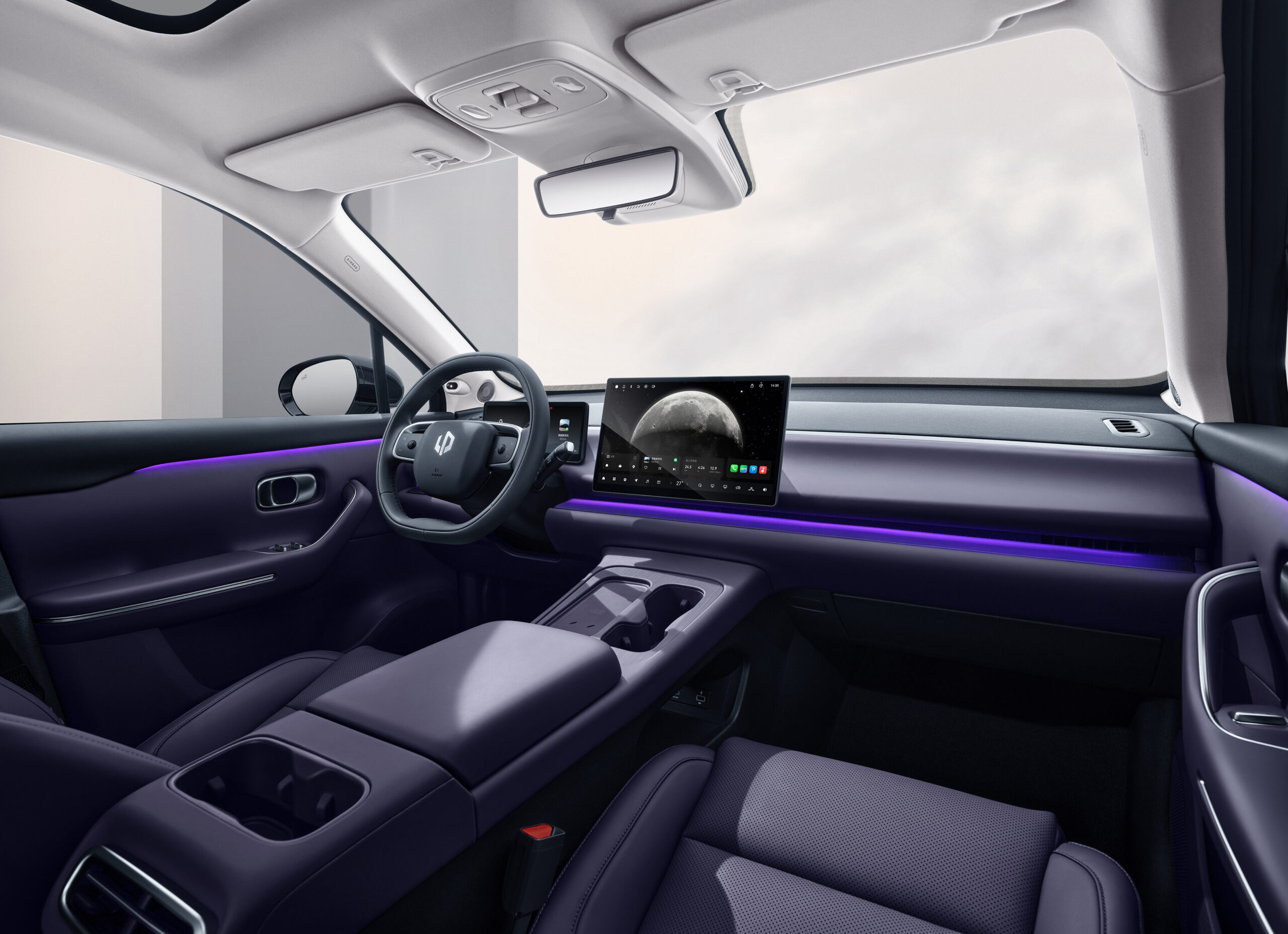 Top specification infotainment experience with a 14,6” touchscreen, 10.25” cluster and 12 speaker surrounding hi-fi system for you to take a full leap into electric